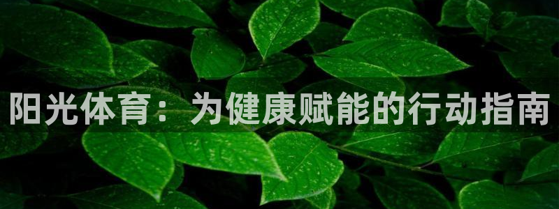 JJB竞技宝官方正版app集团官网网址：阳光体育：为健康赋能