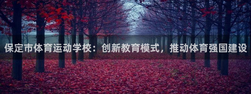 JJB竞技宝官方正版app开户：保定市体育运动学校：创新教育